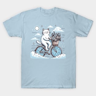 Cat riding a bike T-Shirt